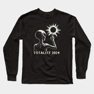 Extraterrestrial Eclipse Watcher Shirt – Total Solar Eclipse Top Long Sleeve T-Shirt